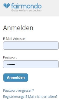 Fairmondo - Login