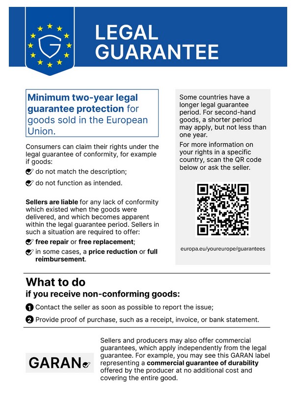 Gewährleistungs-Label